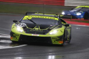 Jonny Cocker in action in the British GT Championship at Silverstone